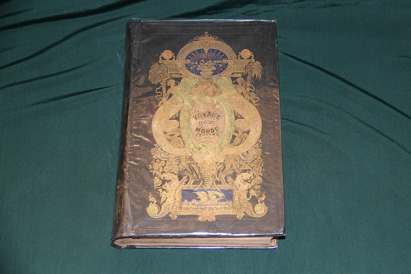 Антикварная книга "Voyage Autour Du Monde". 1858 г. (1)