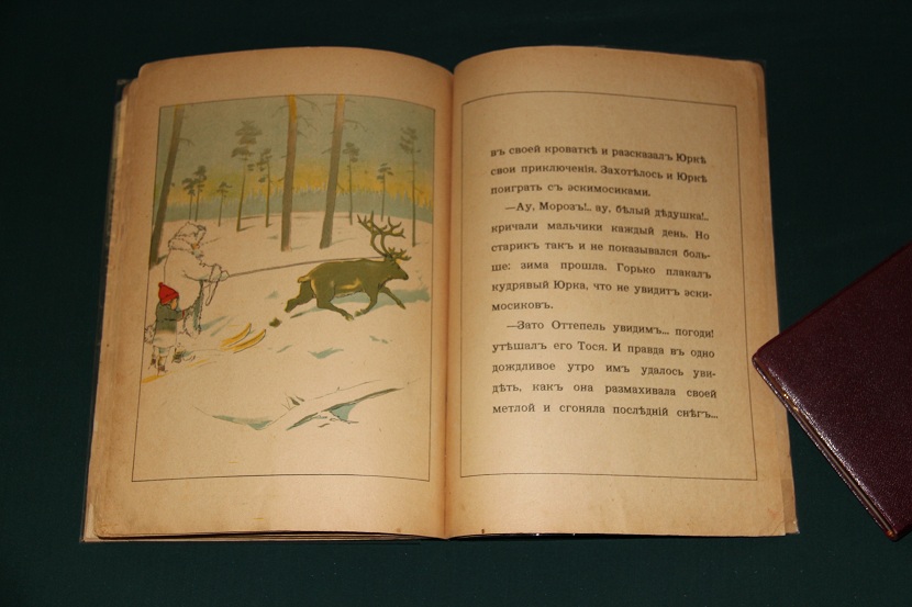 Антикварная детская книга "Тося на лыжах". Изд. Кнебель 1911 г. (5)