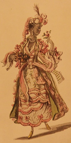 Театральный костюм негритянки. Бокэ, 18 век