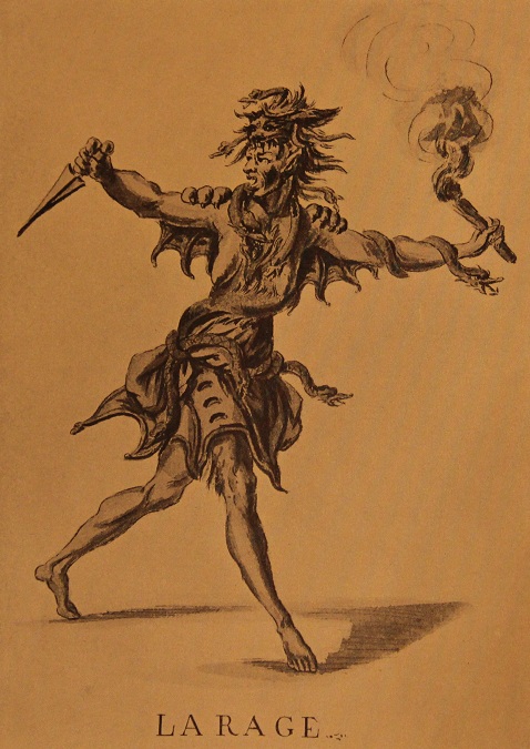Театральный костюм для "злости". Художник Бокэ, 18 век