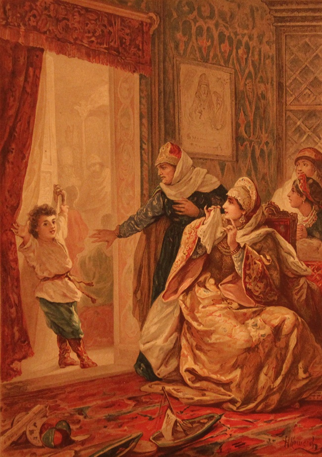 Из детства Петра Великого - картина Н.А. Кошелева 
