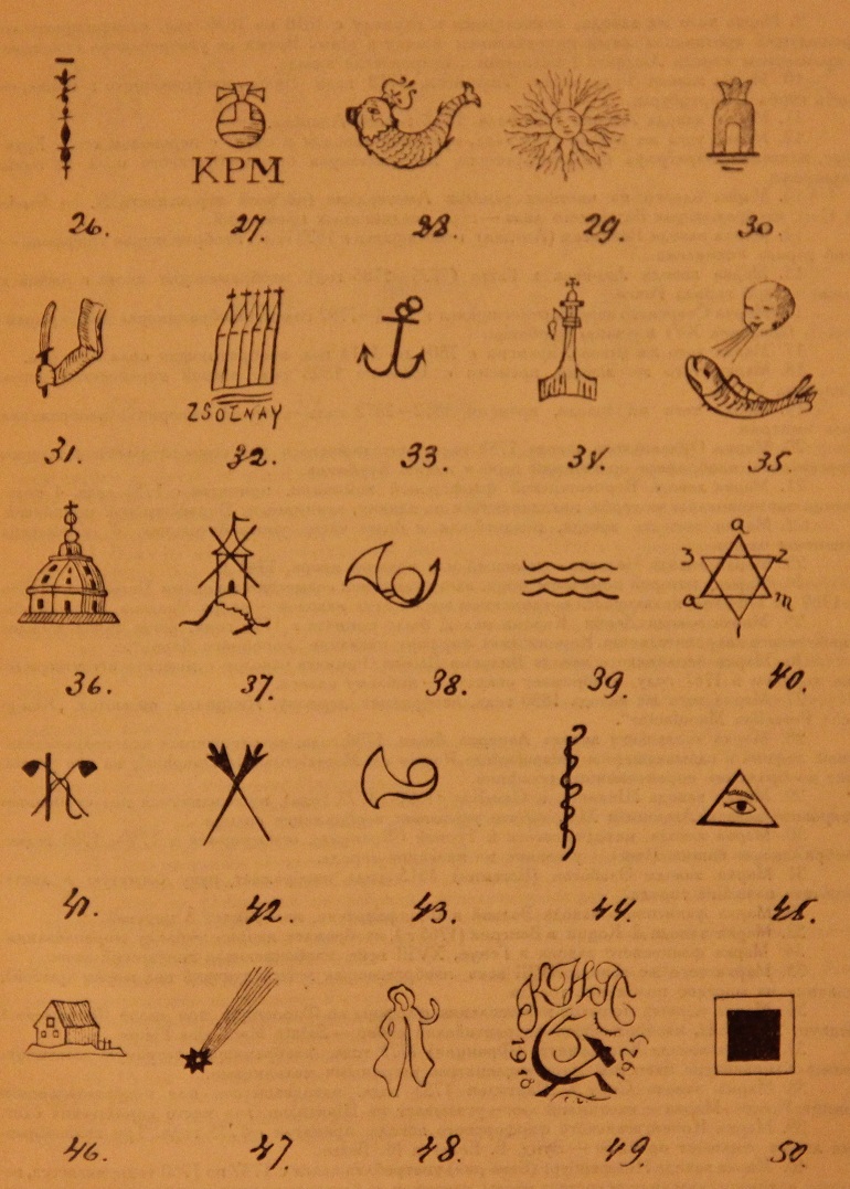 Эмблематические марки антикварного фарфора (3)